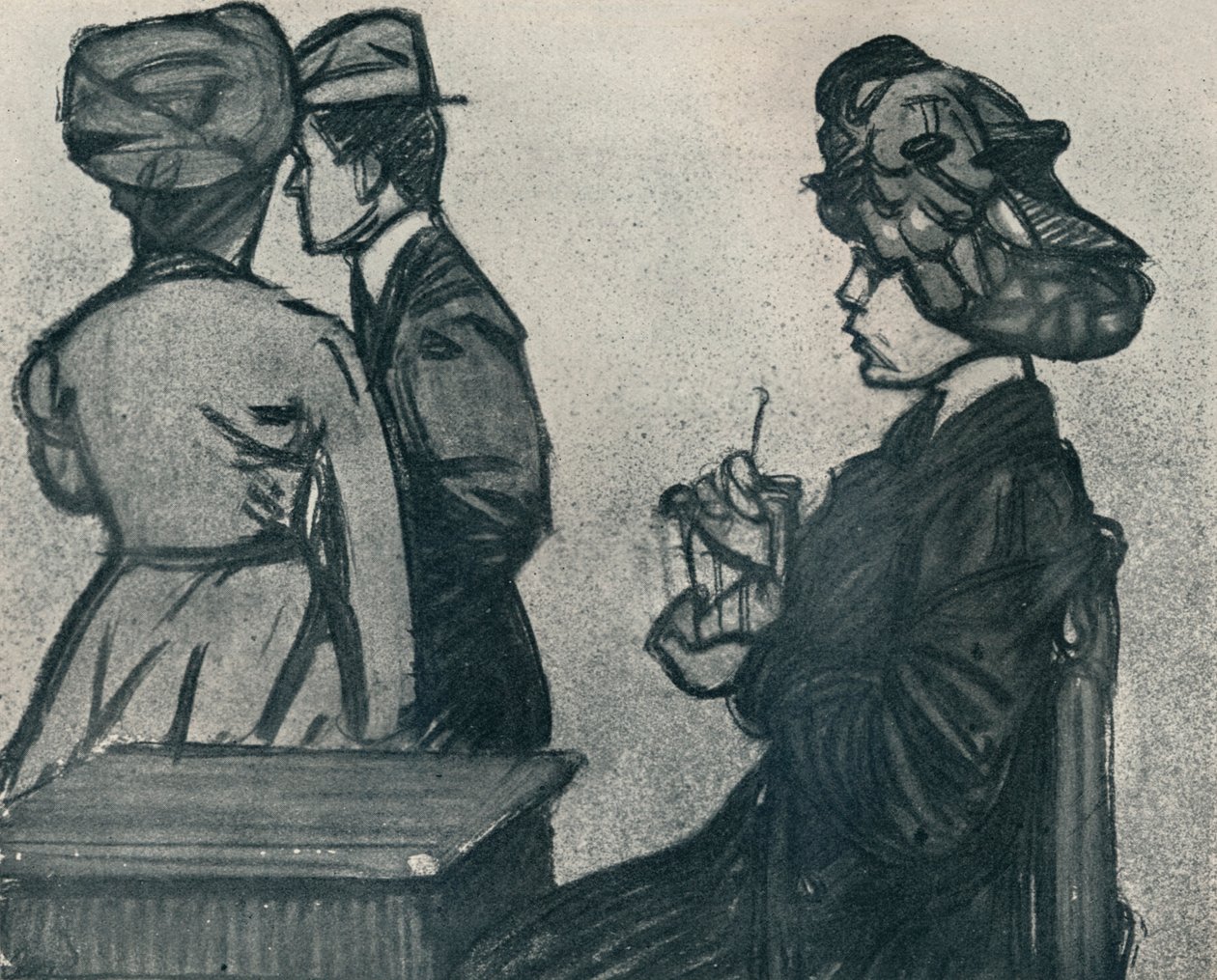 Şikayetçi Arkadaş, c1920, 1923 by Maxime Pierre Jules Dethomas
