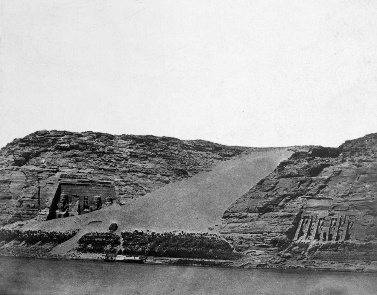 Eski Mısır tapınakları, Mısır, 1852. by Maxime Du Camp