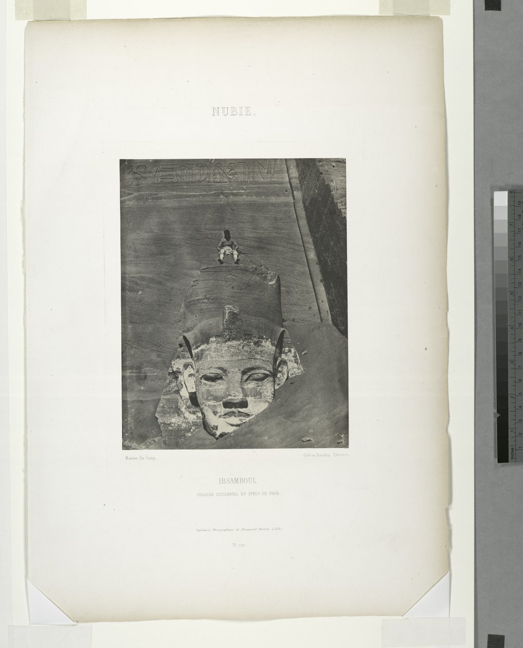 Büyük Tapınağın Detayı, Abu Sundul, Nubia, Mısır by Maxime Du Camp