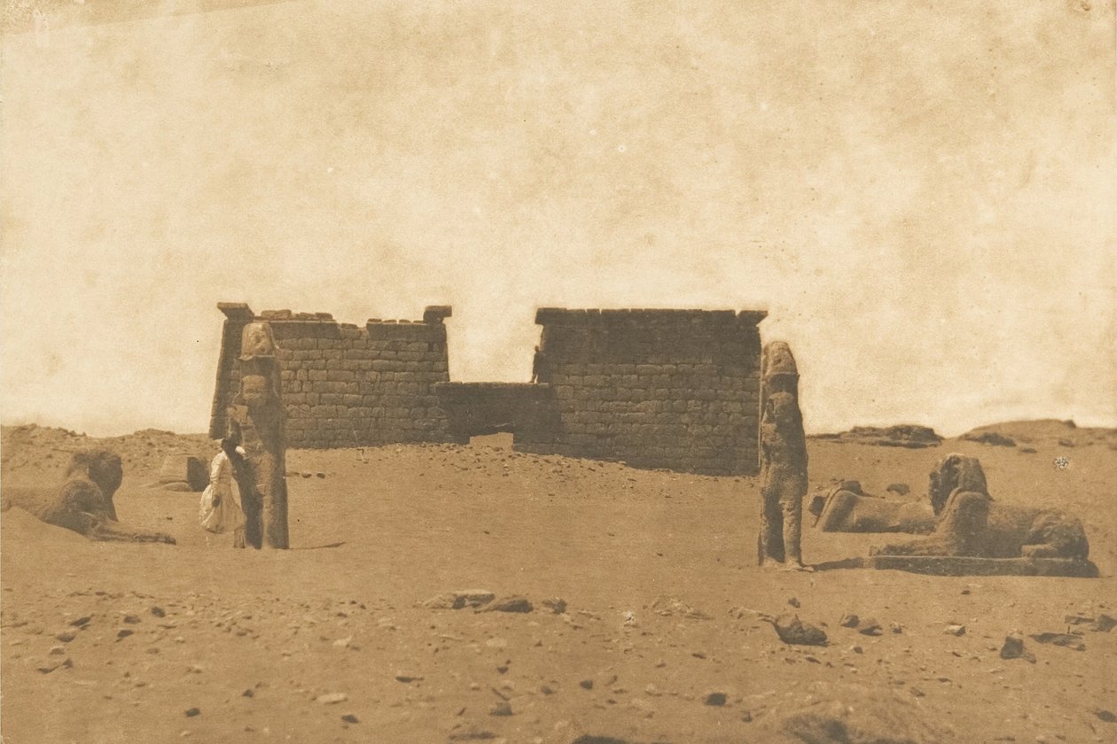 Sebona Tapınağı Dromos, 3 Nisan 1850. by Maxime Du Camp