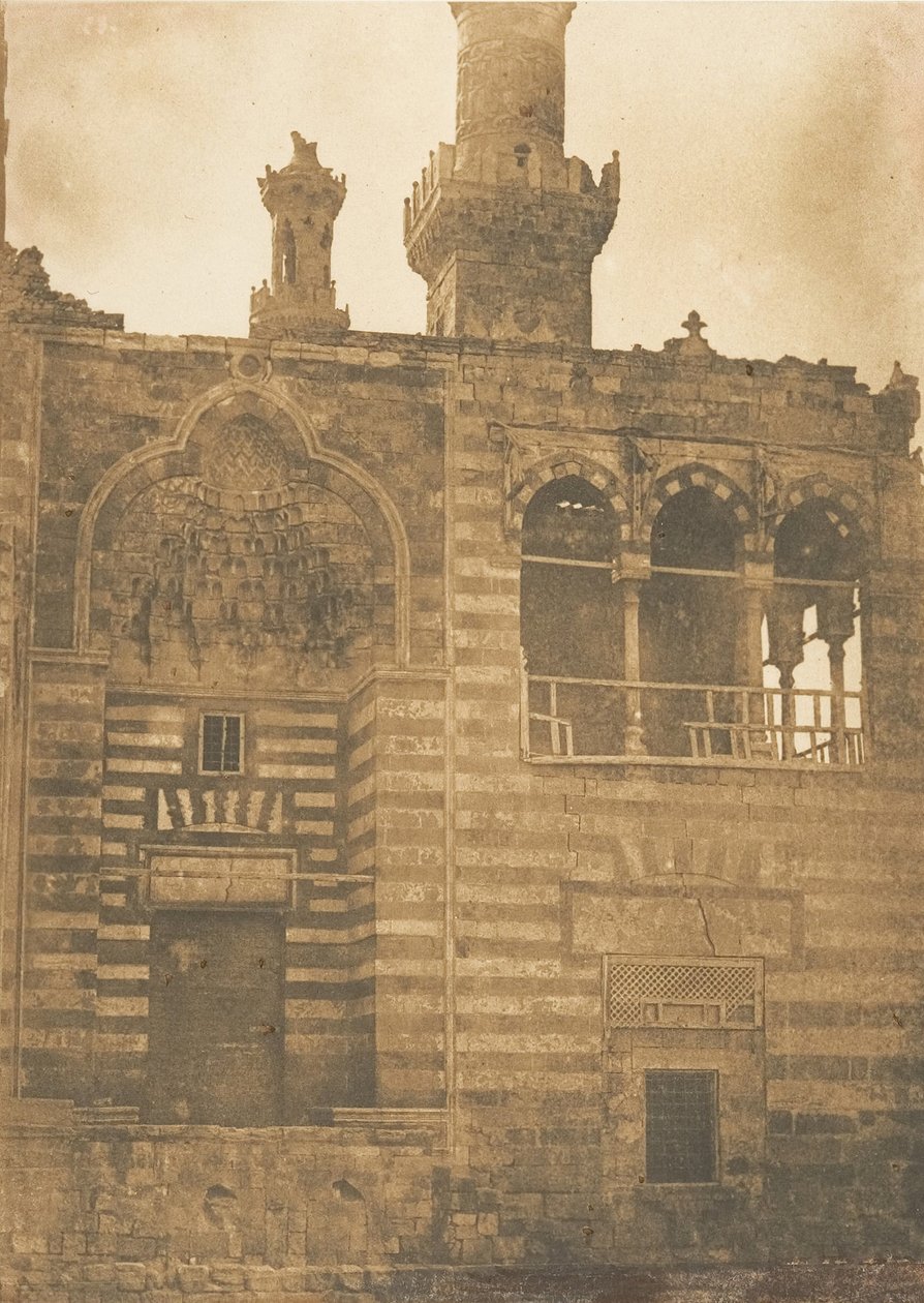 Sultan Bezkuk Türbesi girişi, Kahire, Aralık 1849-Ocak 1850. by Maxime Du Camp