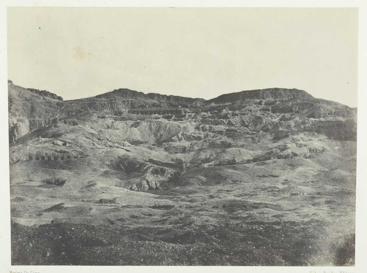 Gournah, Thebes Nekropolü, Thebes, 184951, 1852 basılmış. by Maxime Du Camp
