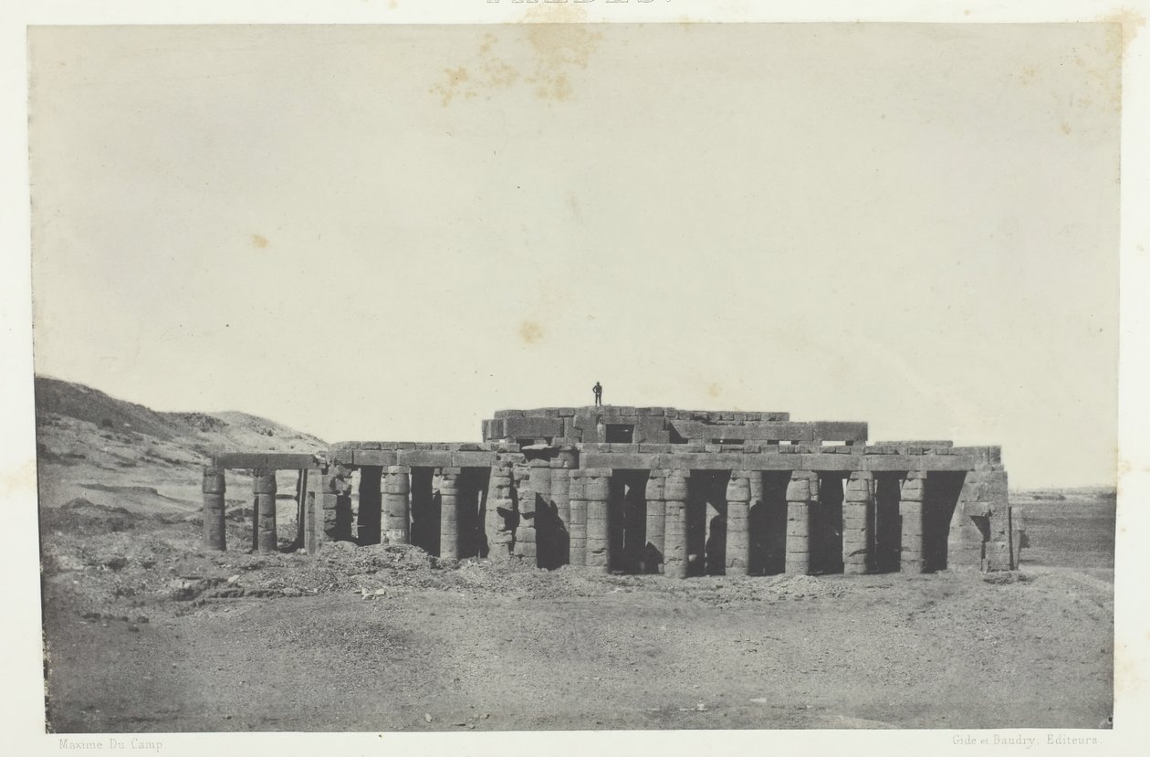 Gournah, Tomb of Osymandias, Thebes, 184951, 1852 basılmış. by Maxime Du Camp