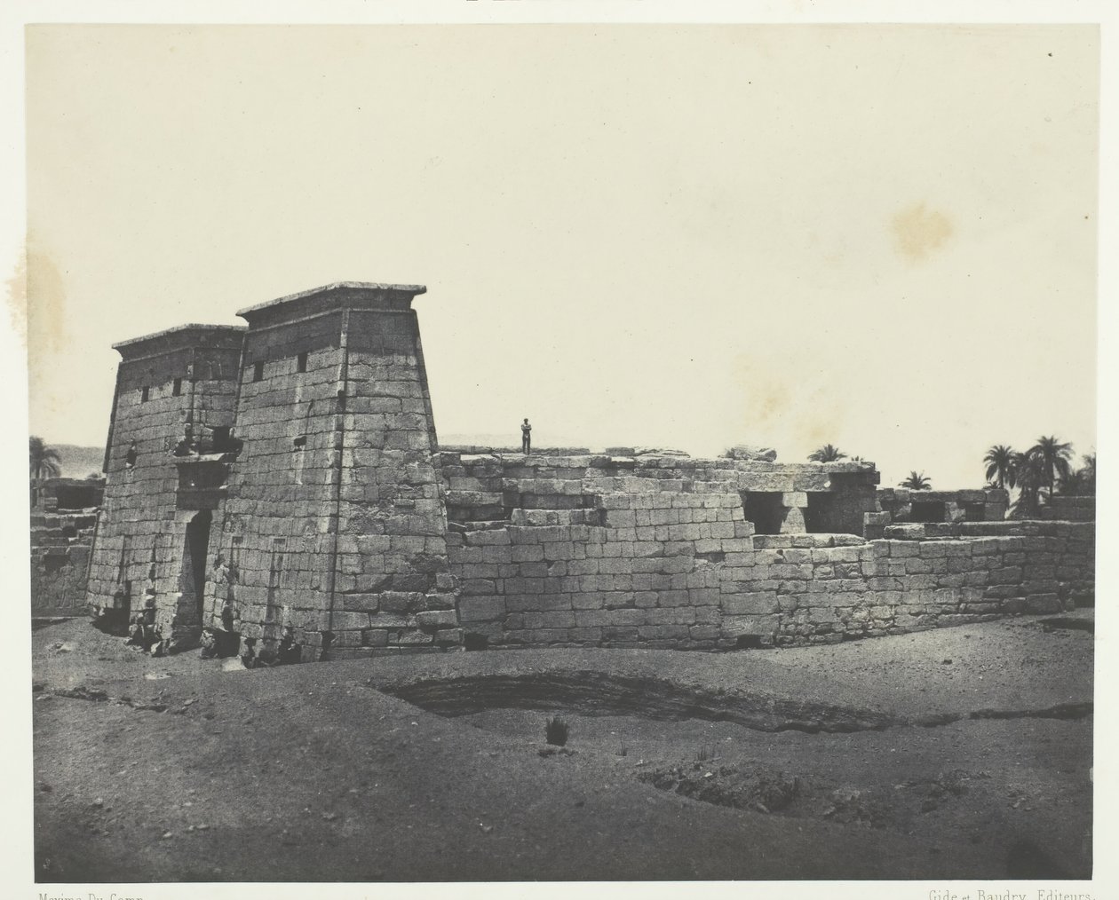 Karnak, Temple de Khons, Thèbes, 184951, 1852