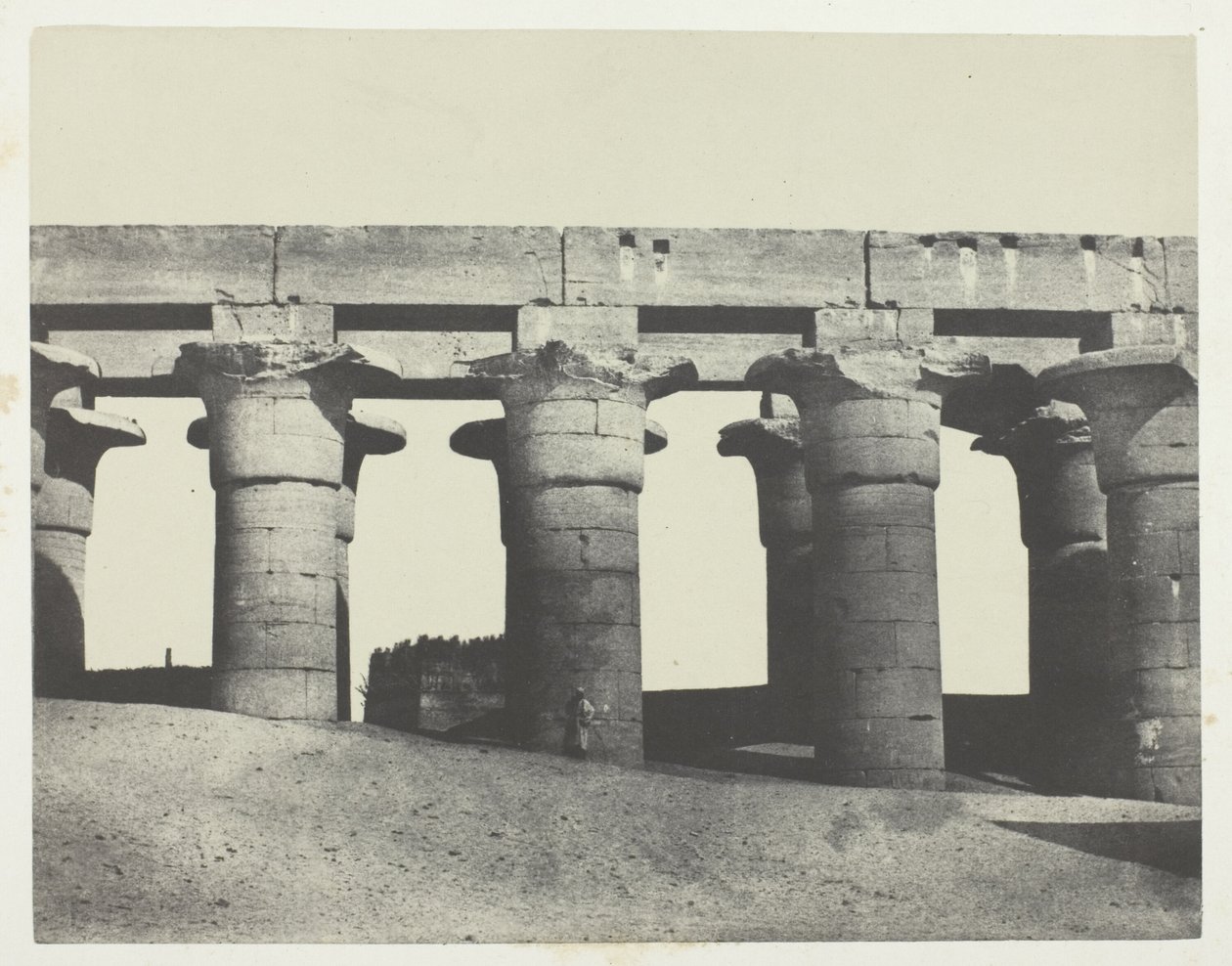 Luxor, Sarayın Büyük Kolonatı; Teb by Maxime Du Camp