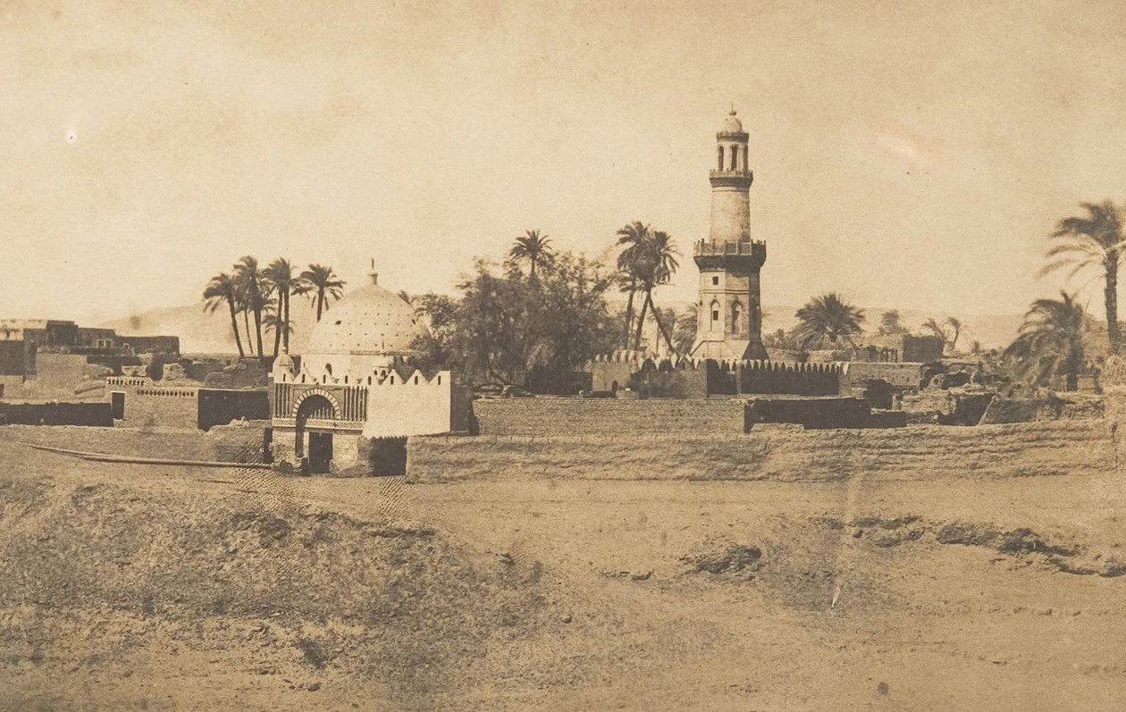 El-Arif Camii ve Murad-Bey Türbesi, Souhadj, 1849-50. by Maxime Du Camp