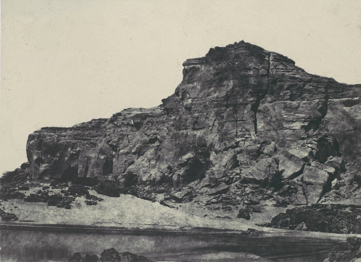 Nubiya. İkinci Katarakt. Dgebel-Abouoir, 1850. by Maxime Du Camp