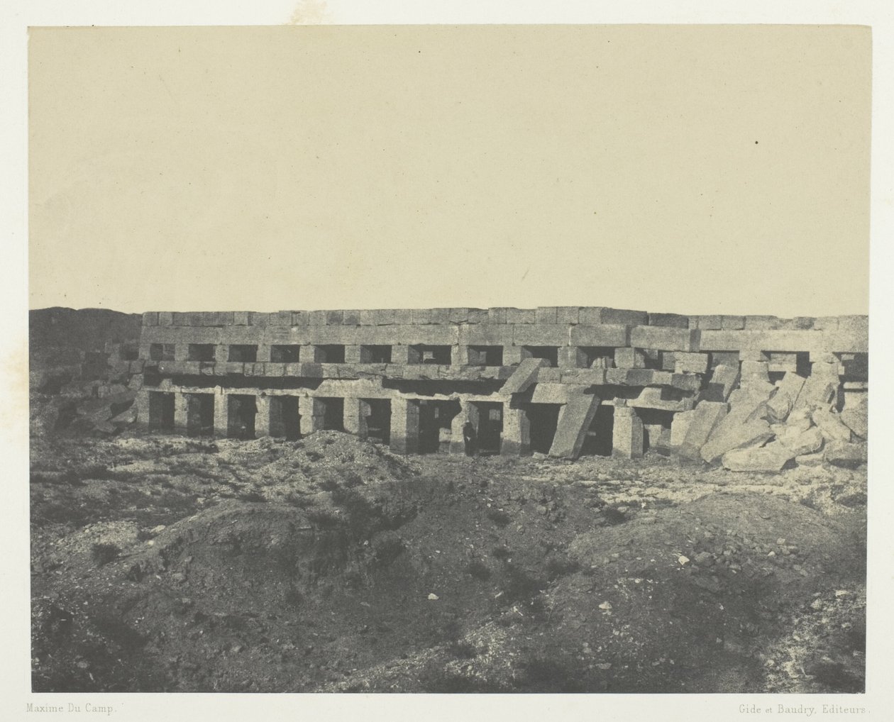 Karnak Sarayı, Sarayın Özel Daireleri, Tothmes Gezinti Yolu III; Teb by Maxime Du Camp