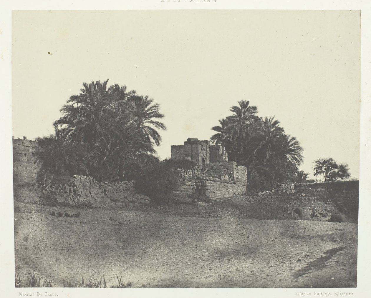 Bir Roma Tahkimatı Harabeleri, Philoe, Nubia, 184951, 1852