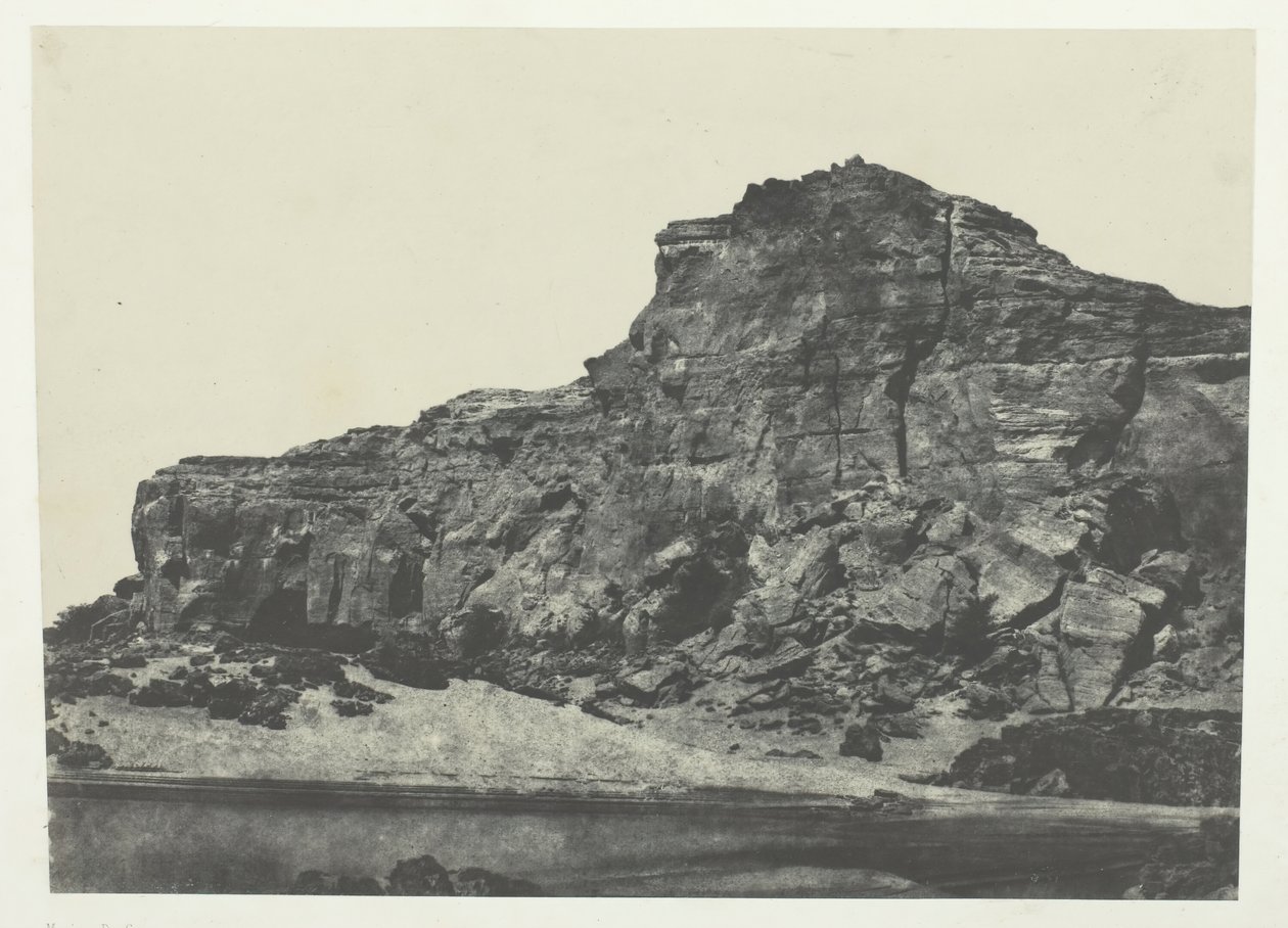 İkinci Katarakt, Dgebel-Aboucir, Nubia, 184951, 1852 basılmış. by Maxime Du Camp