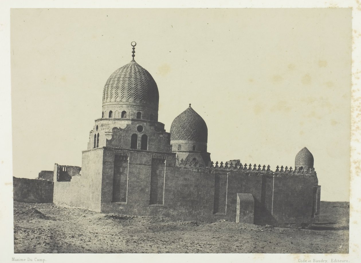 Memluk Sultanlarının Mezarı, Kahire, 184951, 1852 basılmış. by Maxime Du Camp