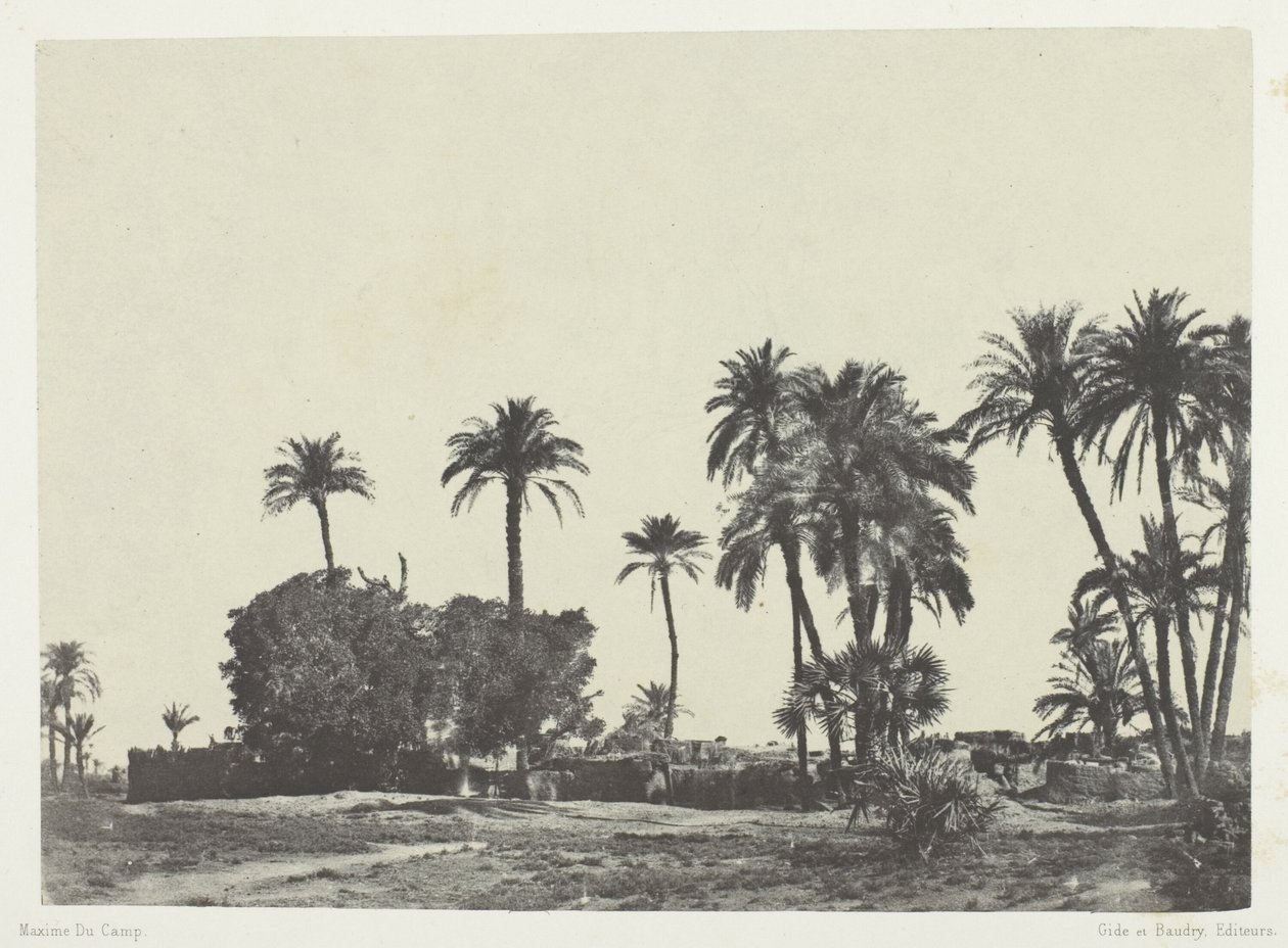 Hamameh Köyü, Yukarı Mısır by Maxime Du Camp