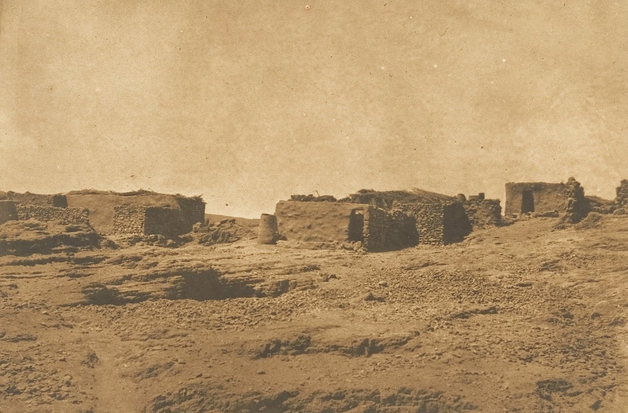 Abou-hor Köyünün Görünümü Yengeç Dönencesi, Nisan 1850. by Maxime Du Camp