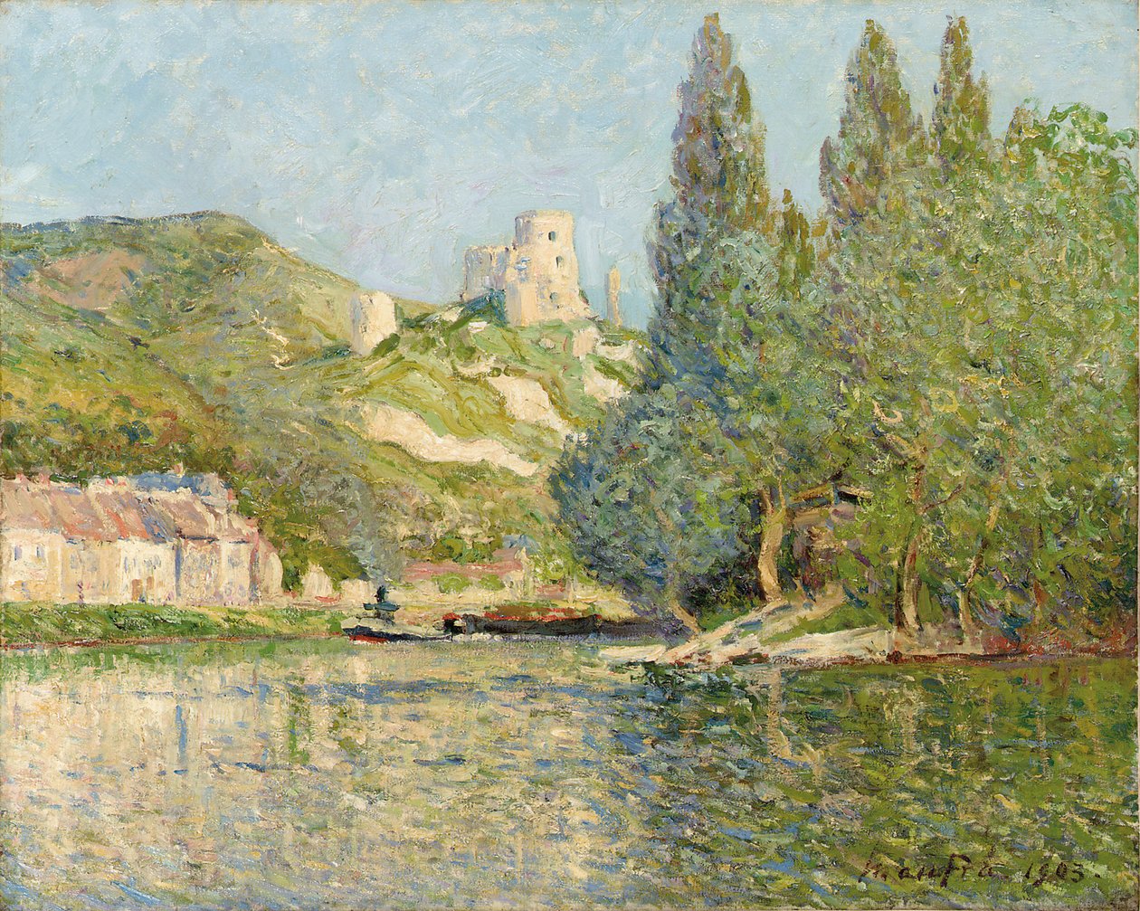 Chateau-Gaillard, Normandiya, 1903 by Maxime Emile Louis Maufra