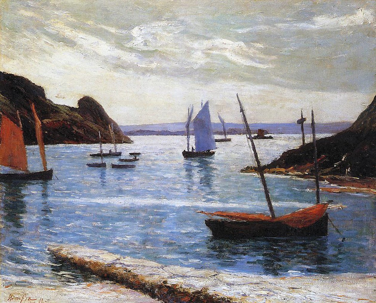 Liman, Brehat Adası, Brittany, 1892 by Maxime Emile Louis Maufra