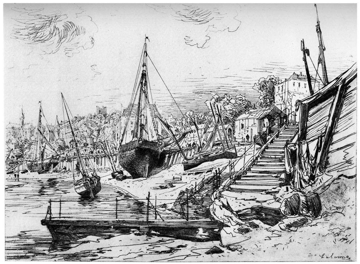 Concarneau, c1850-1895 1924 by Maxime Lalanne