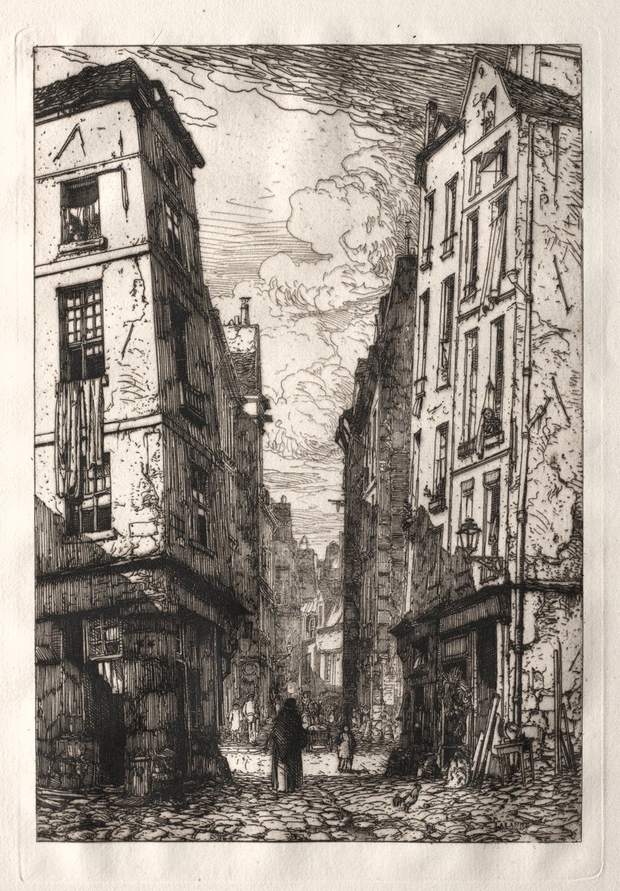 Rue des Marmousets (Eski Paris) by Maxime Lalanne