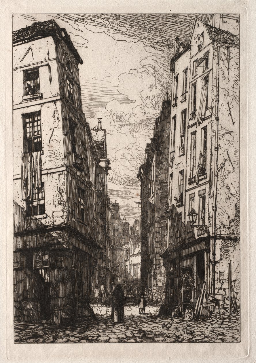 Rue des Marmousets (Eski Paris) by Maxime Lalanne