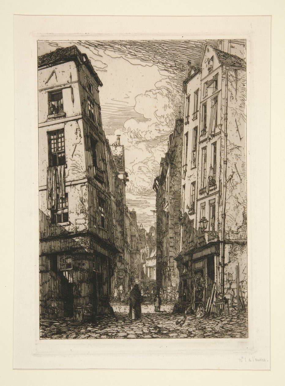 Rue des Marmousets (Eski Paris) by Maxime Lalanne