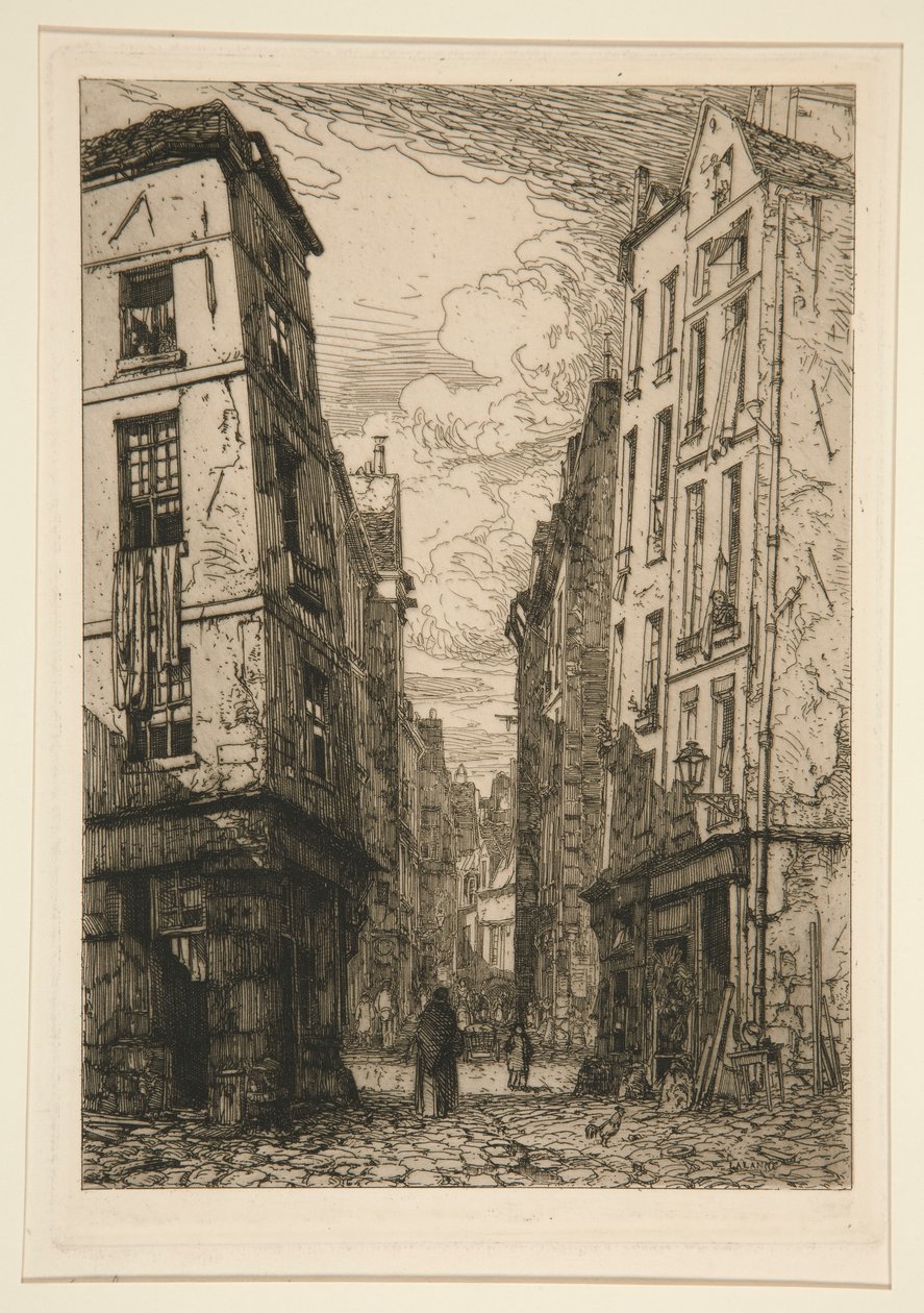 Rue des Marmousets (Eski Paris) by Maxime Lalanne