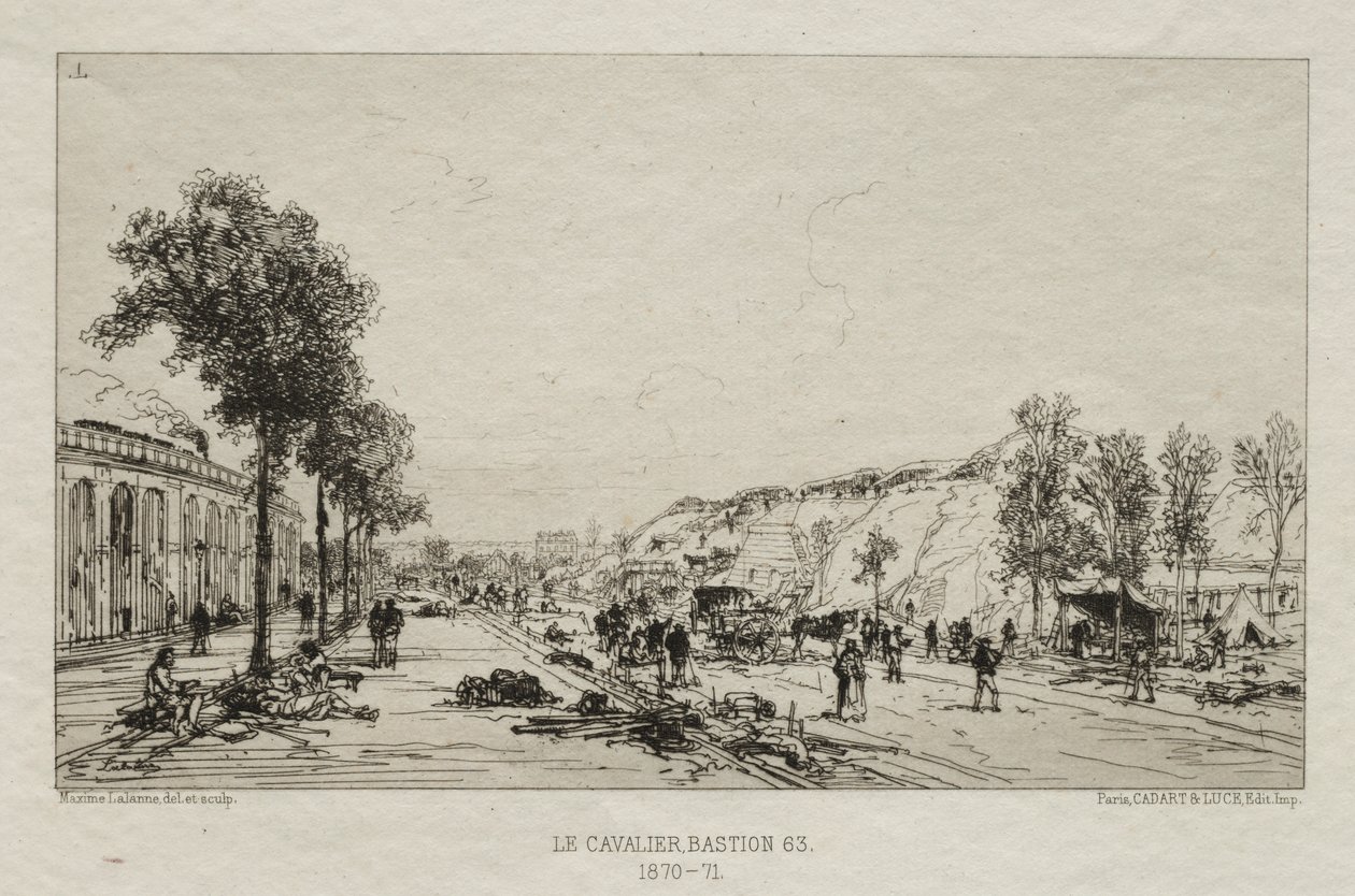 Paris Kuşatması'nın sanatsal anıları: Le Cavalie (Bastion 63) by Maxime Lalanne