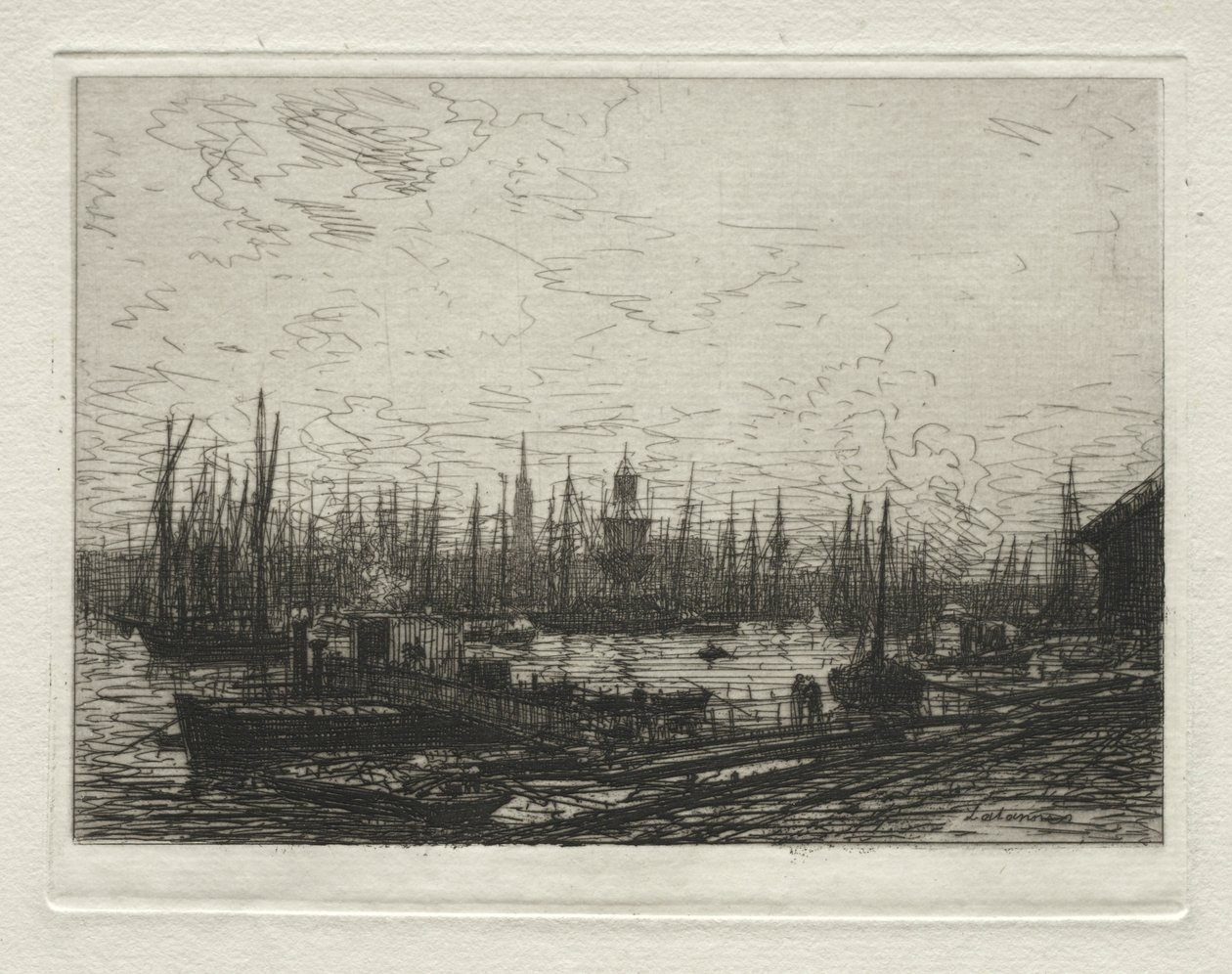 Bordeaux Limanı, Akşam. by Maxime Lalanne