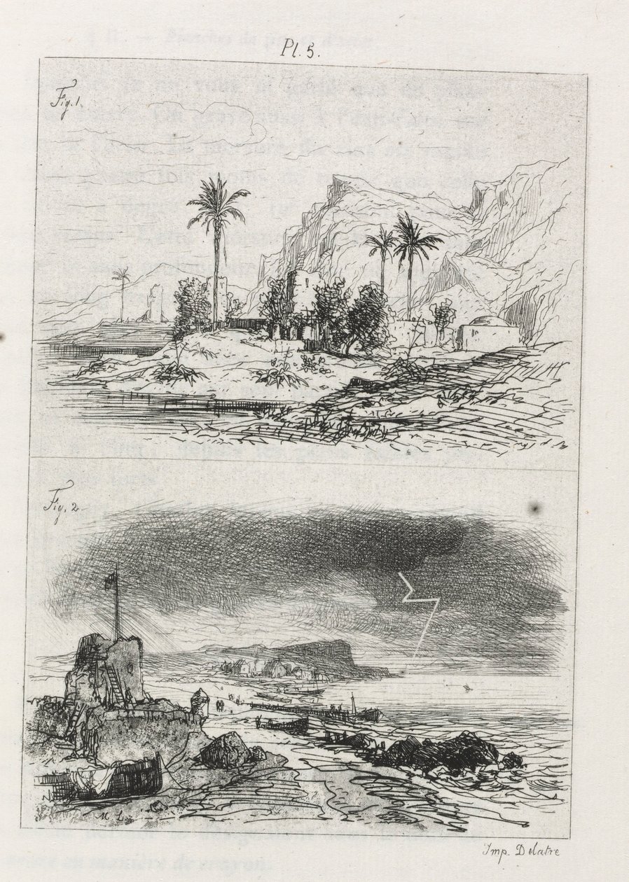 Gravür Üzerine İnceleme: Levha 5, 1866. by Maxime Lalanne