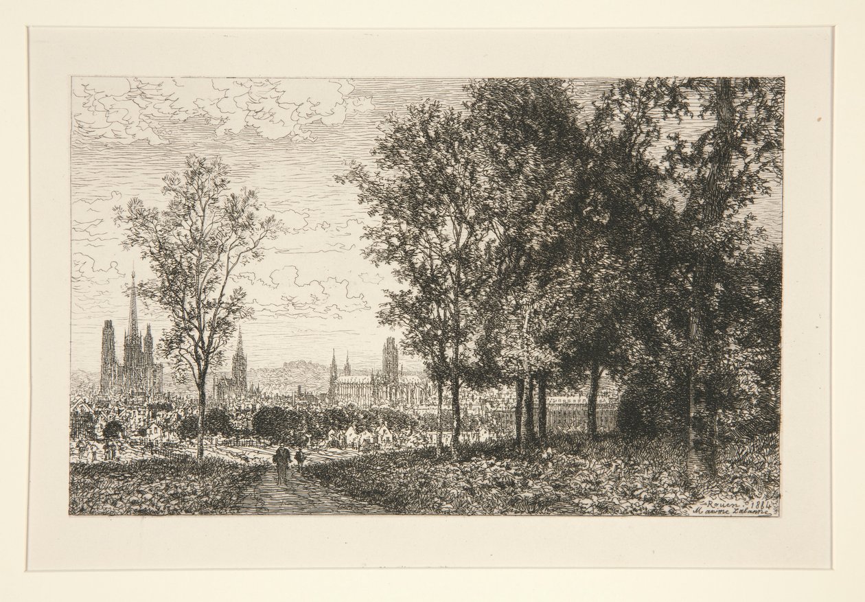 Rouen Manzarası (Rouen Manzarası) by Maxime Lalanne