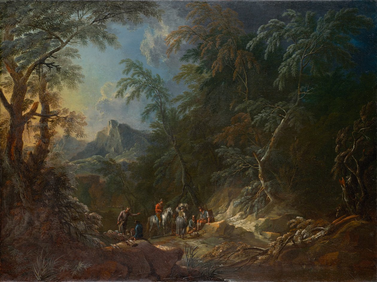 Orman Manzarası "Akşam" by Maximilian Joseph Schinnagl