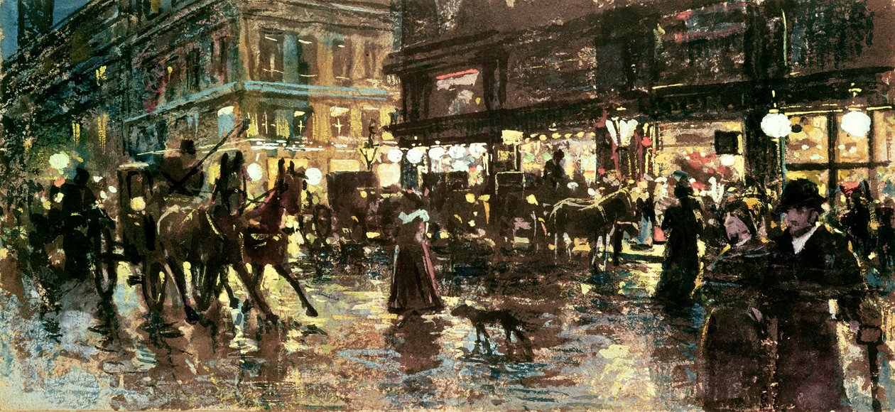 Geceleri Ringstrasse, Viyana by Maximilian Lenz