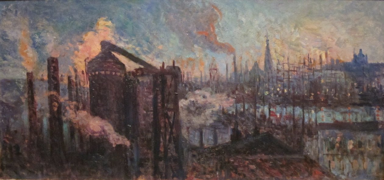 Grand Ville sanayicileri by Maximilien Luce