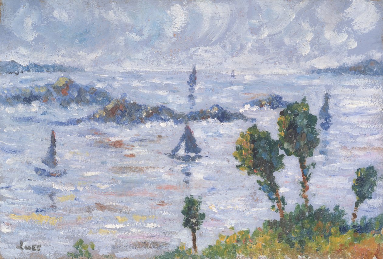 Kermouster'da Manzara by Maximilien Luce
