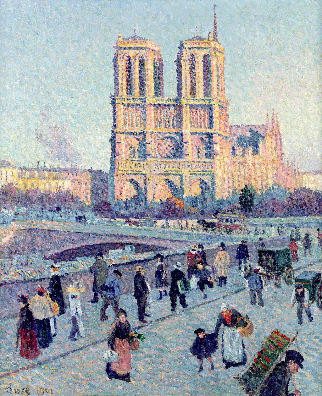 Le Quai St. Michel ve Notre Dame, 1901 by Maximilien Luce