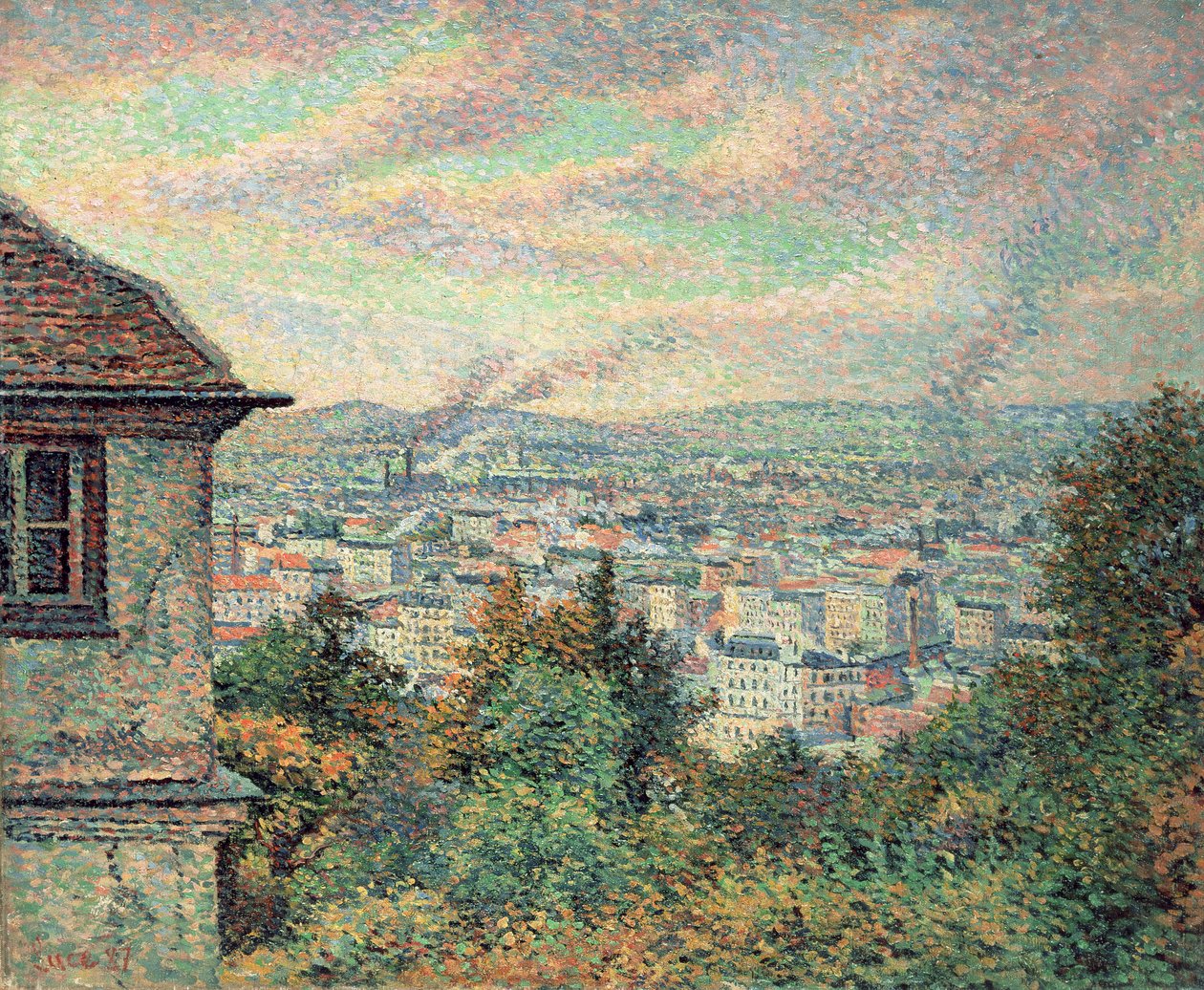 Paris, Montmartre Görünümü by Maximilien Luce