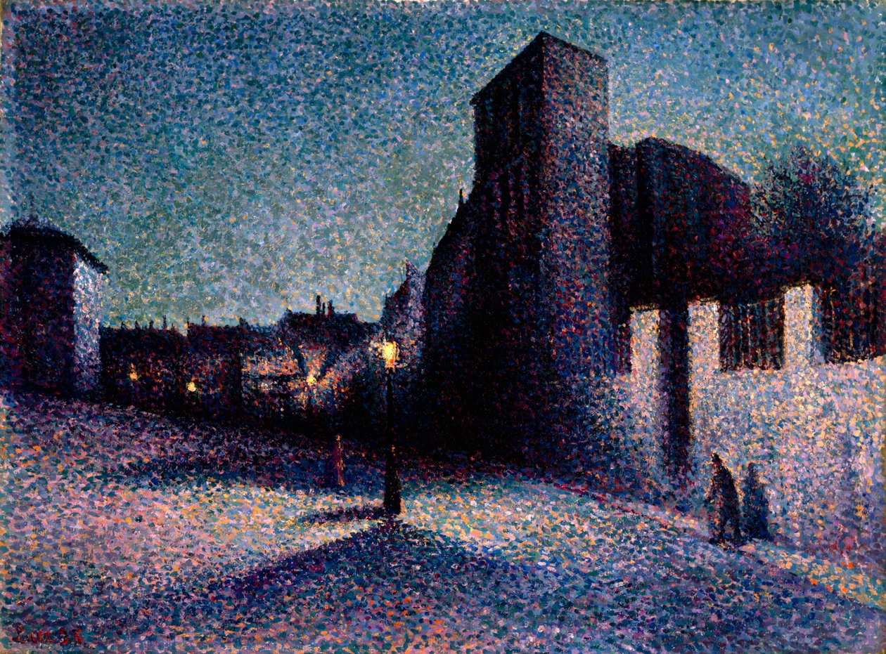 Rue Ravignan, Paris, 1893 by Maximilien Luce