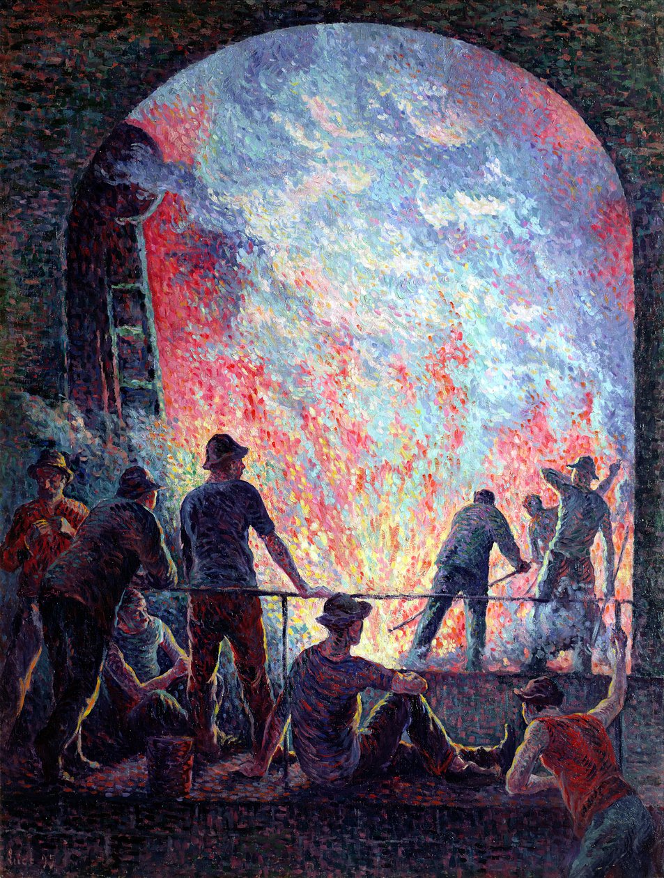 Çelik İşleri, 1895 by Maximilien Luce