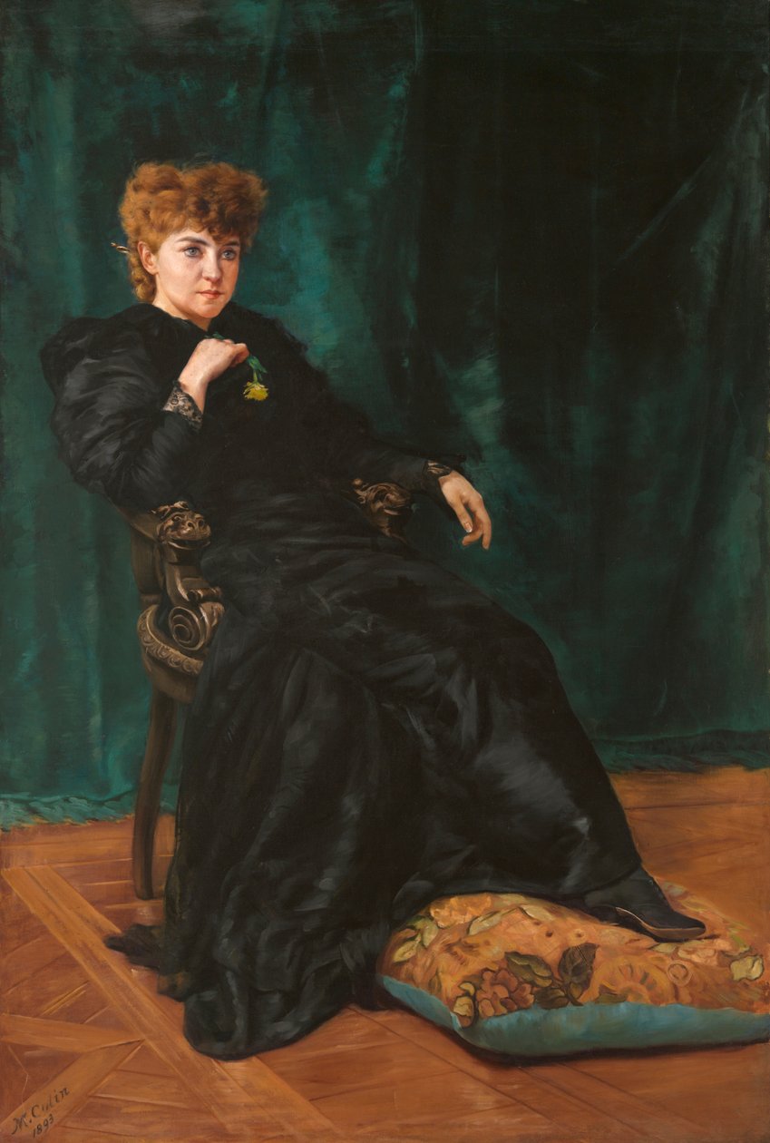 Minnie Maddern Fiske, 1893. by Maximilien Colin