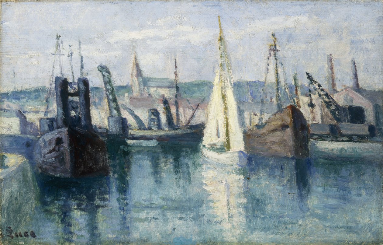 Dieppe, Bir Havza, by Maximilien Luce