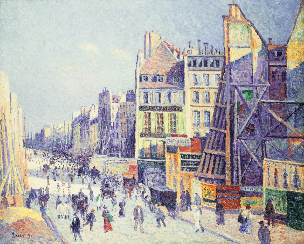 Rue Reaumur, 1897 by Maximilien Luce