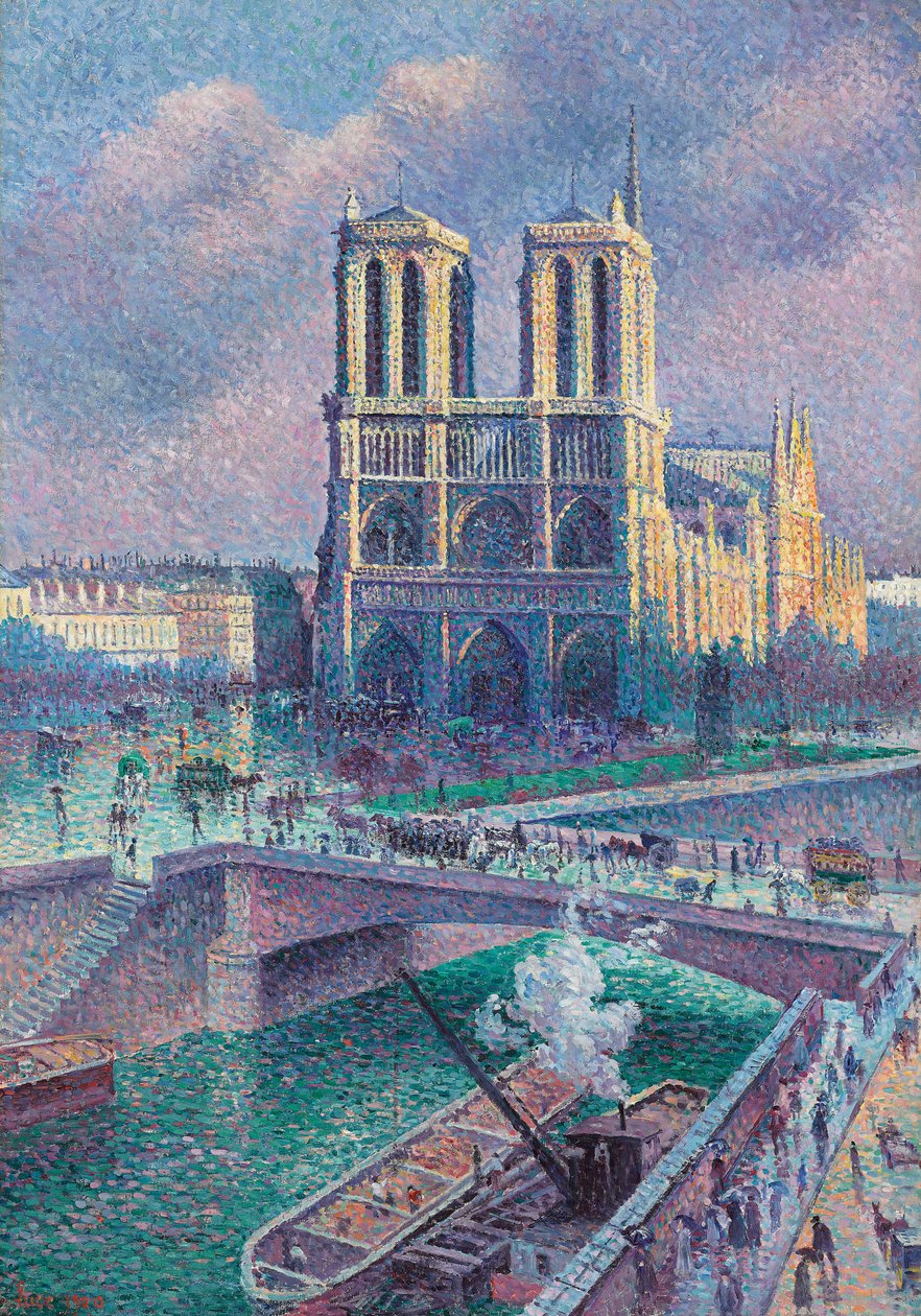 Notre Dame de Paris, 1900 by Maximilien Luce
