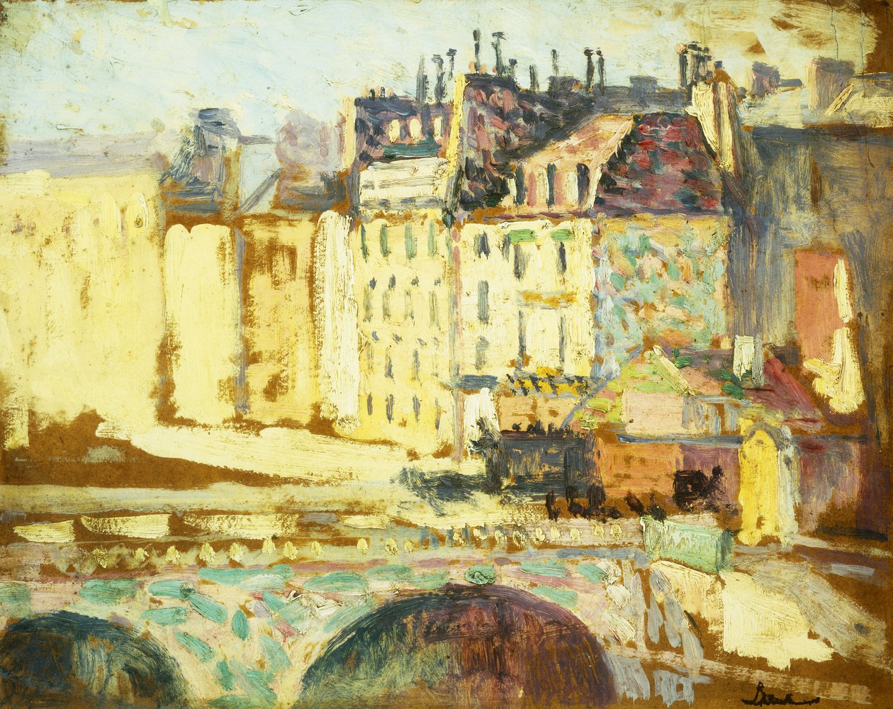 Paris, Pont Neuf, by Maximilien Luce
