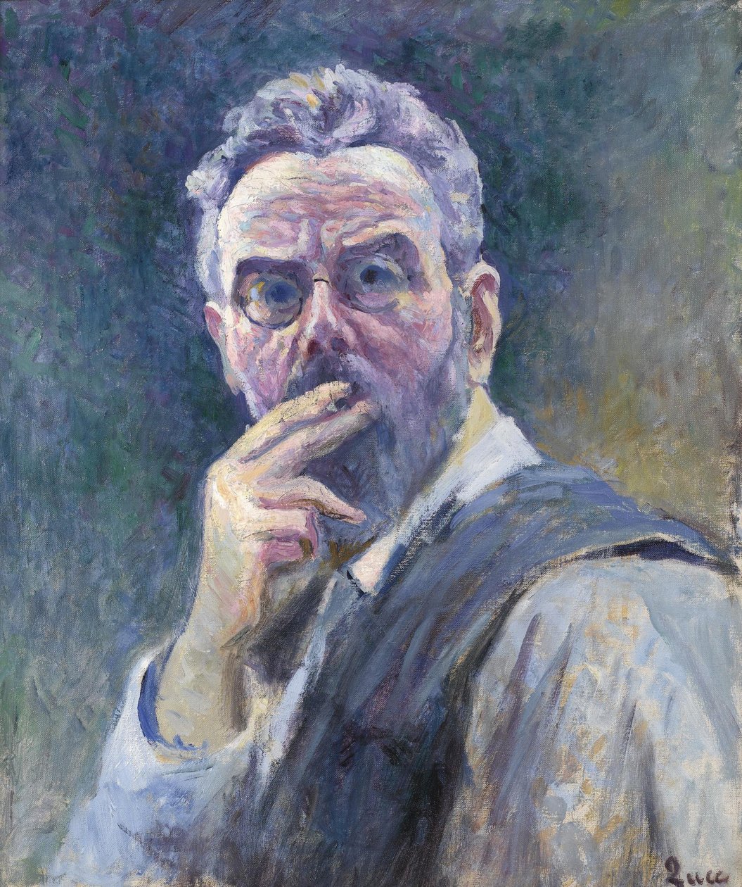 Sigaralı Otoportre, c. 1905. by Maximilien Luce