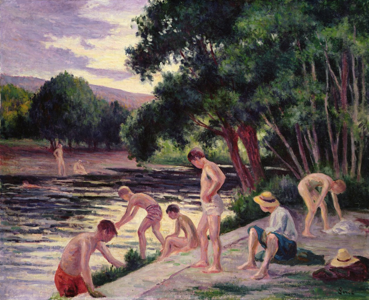 Yıkananlar by Maximilien Luce