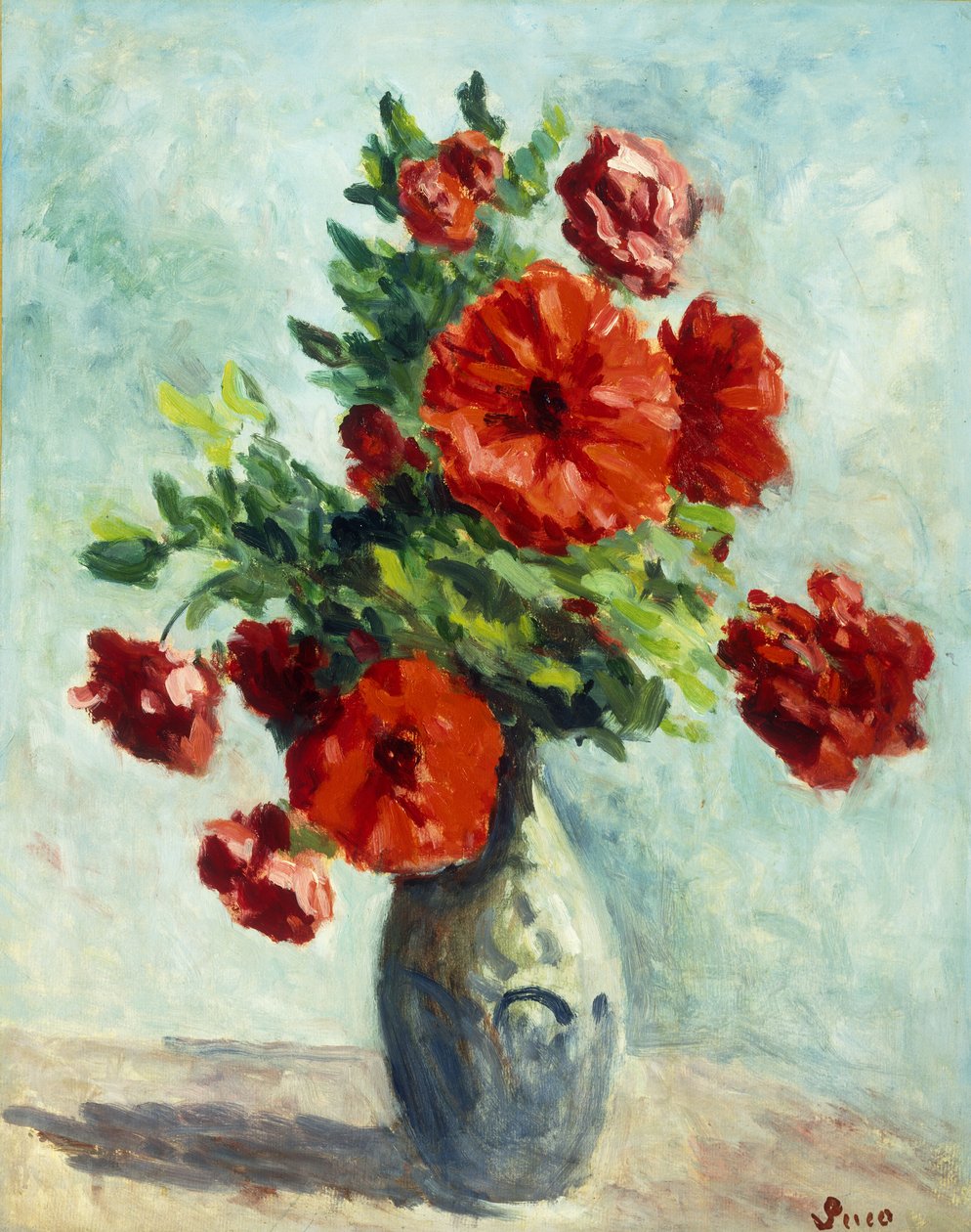 Çiçek vazosu; Çiçek Vazosu, 1925-1930 by Maximilien Luce
