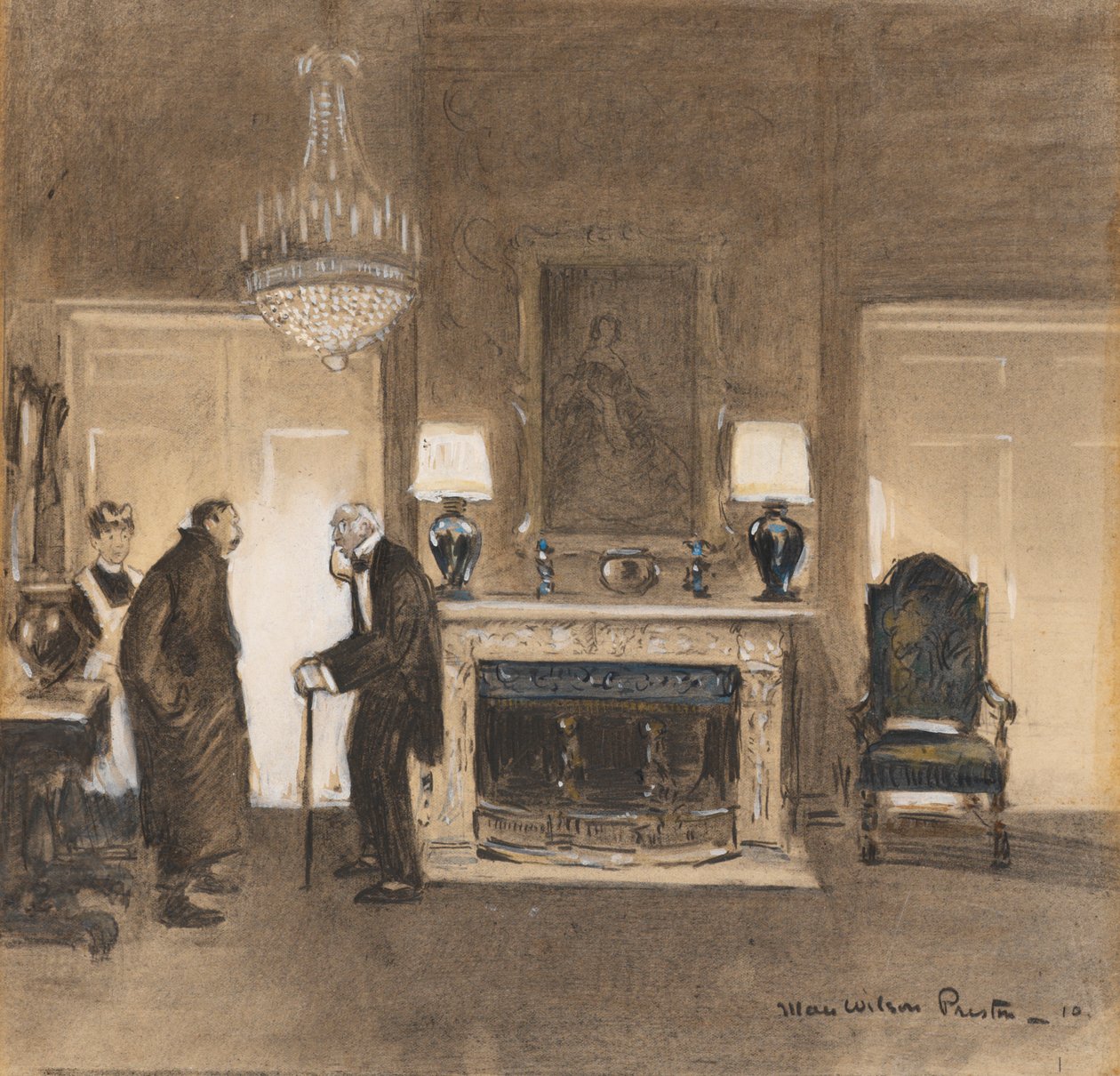 Oturma Odasında Dram by May Wilson Preston