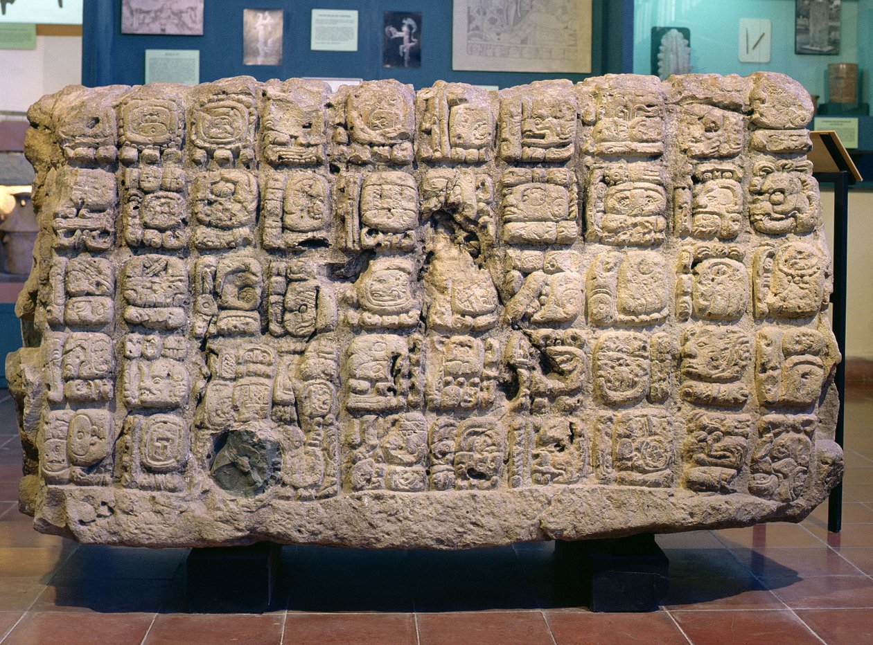 Copan Sunağı U Arkası, Geç Klasik Dönem (MS 795) by Mayan