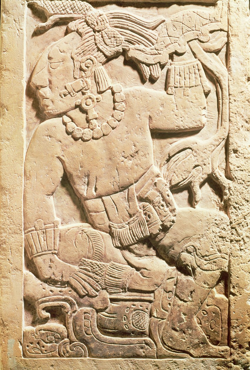 Bir savaşçının kabartması by Mayan