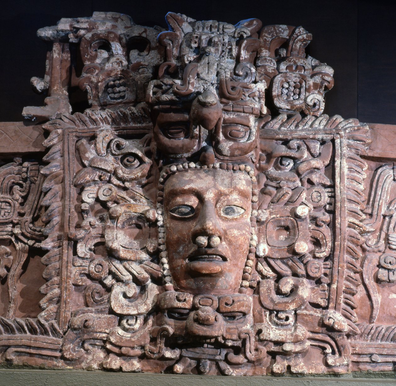 Mascaron, Campeche Eyaletinden, Meksika, Erken Klasik dönem (sıva) by Mayan