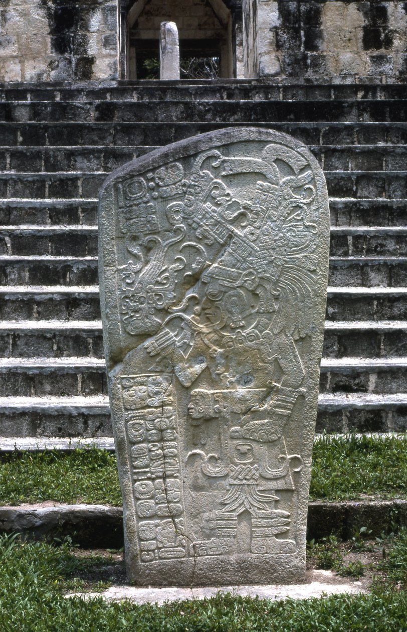 Seibal, Stela 8, Nihai Klasik Dönem, MS 849 by Mayan
