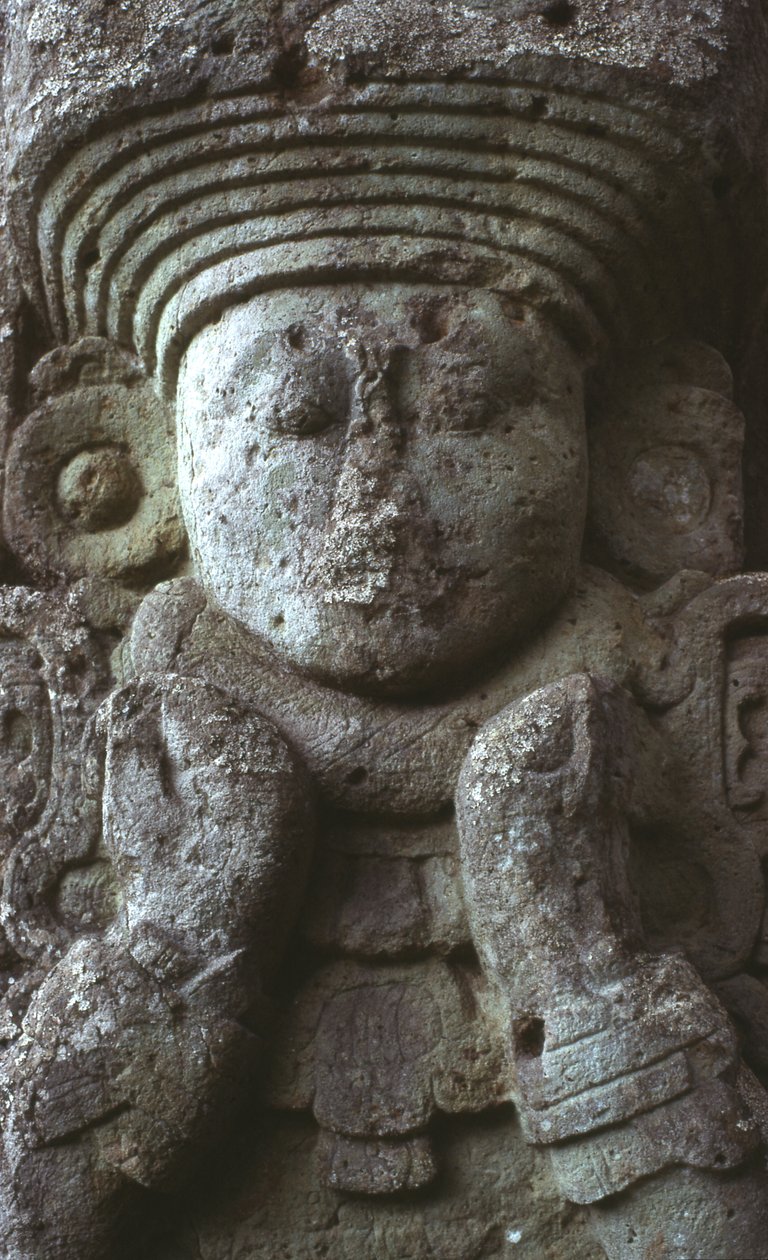 Stela 1, Copan, Geç Klasik Dönem, MS 667 by Mayan